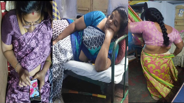 Hot Tamil Mom Dress Change – Capture By Son