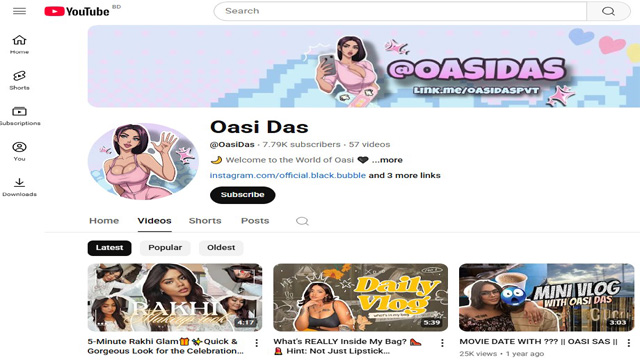 Youtuber Model Oasi Das Pussy Blowjob & Fucking
