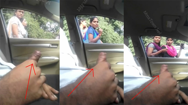 Daring Guy Flash Dick – Infront Of College Girls Inside Car Video S2