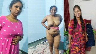 Tamil Dusky Boobs Show – Aunty Dildo Video